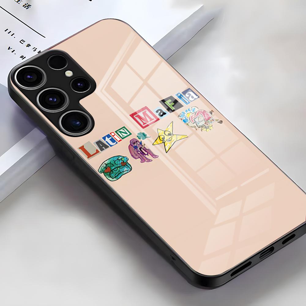 

LATIN MAFIA Phone Case For Samsung S26 S25 Edge Ultra S23 S22 S21 S20 Ultra Plus S24 Fe A54 A53 A25 Glass Cover Samsung S21 FE