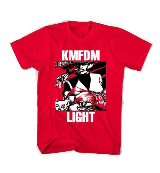 

New KMFDM Band Light Album T Shirt S-5XL Heavy Cotton Red SE693 Unisex T-Shirt XXXL