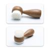 Coconut Shred Handle Facial Brush Double Sided Facial Cleanser Blackhead Removing Pore Cleaner Exfoliating Facial Brush