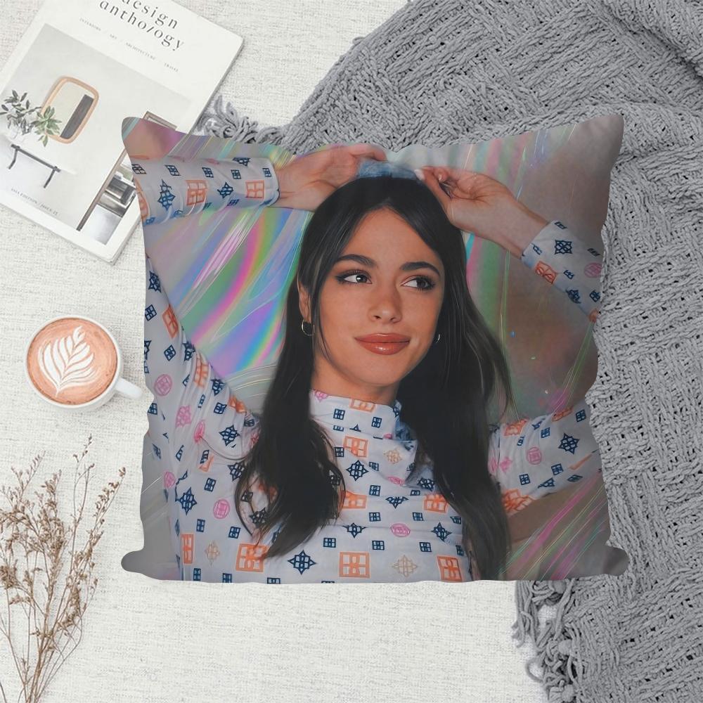 1PC Singer Martina Stoessel TINI Pillow Case Sofa Decorative Home Double-sided Printing Short Plush Cute Cushion Cover