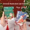 H411 Wooden Christmas Book Lamp DIY Kit