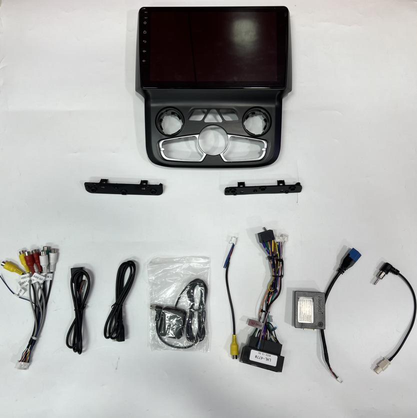 12-17 Dodge Ram Export Android Large Screen GPS Navigation System with Bluetooth, Reverse Camera, and CarPlay.