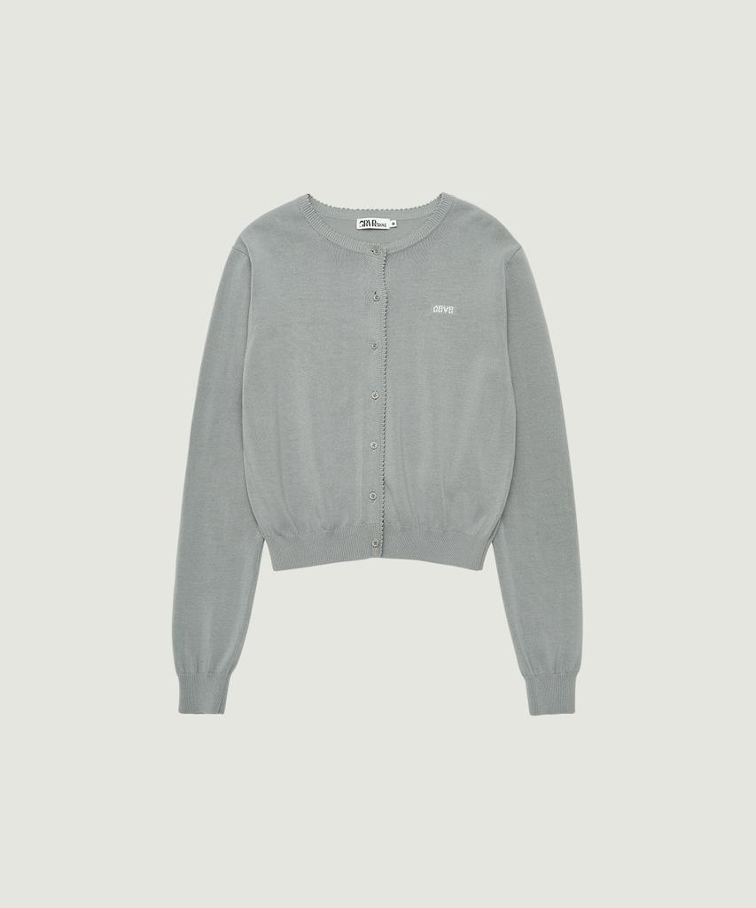 GROVE Leaf Cardigan (Gray)