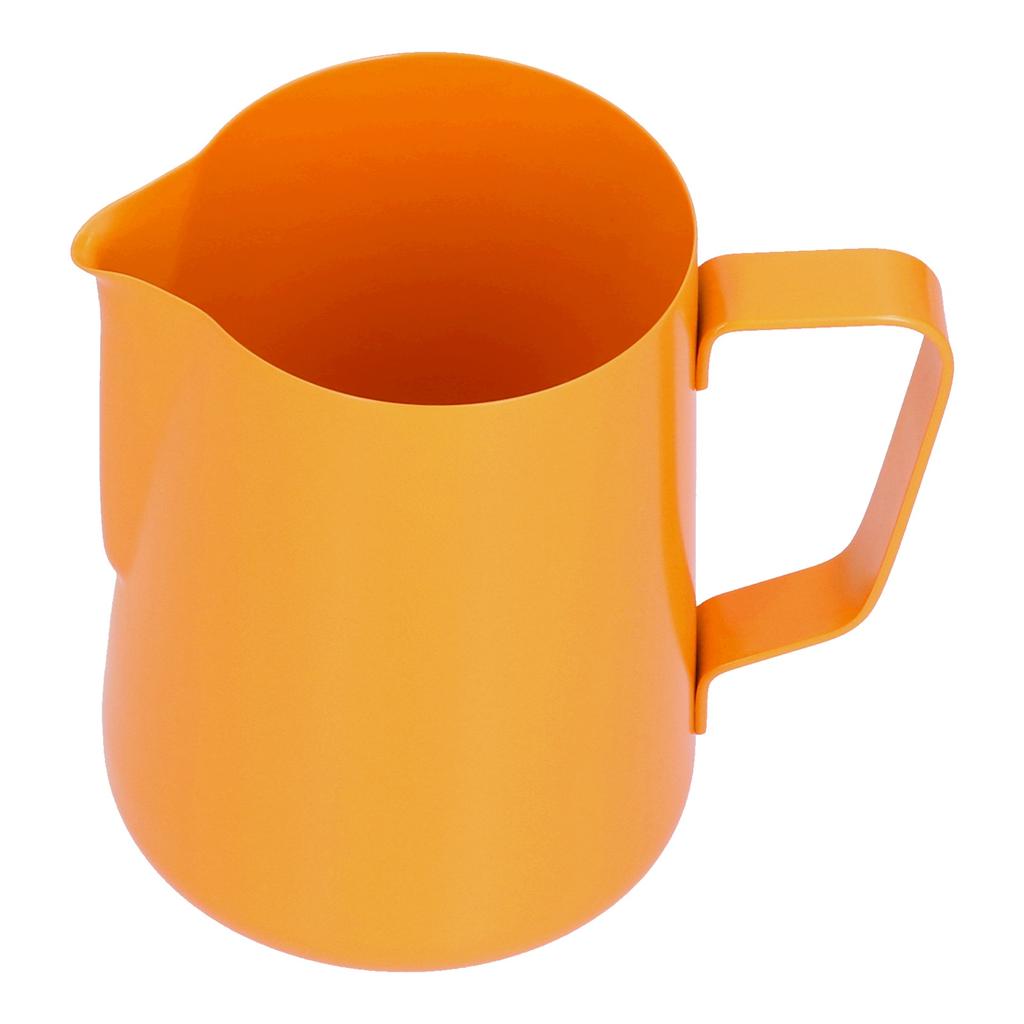 600ml Rostfritt Stål Skumkanna Mjölk Kaffe Skumkanna med Spetsig Hällpip för HemmetOrange