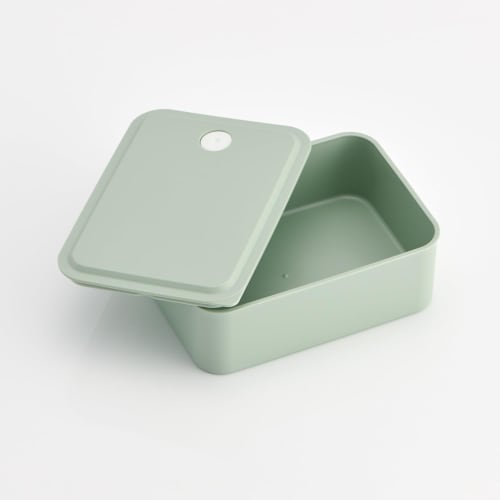 Skater Bento Box 1 Tier 700ml Microwave Safe with Lid Lunch Case Lunch Box Sepia Green PL70B