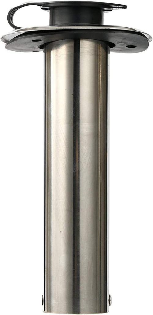 Amarine Made Stainless Steel 90-Degree Rod Holder 4-Piece Set, Boat Grip Mount Type, Hardened Internal Guard, Boat Rod Holder