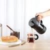 French Press 600ML Hohes Borosilikatglas Haus Kaffeebereiter Milchschaumformer Kaffeezubehör Cafébedarf
