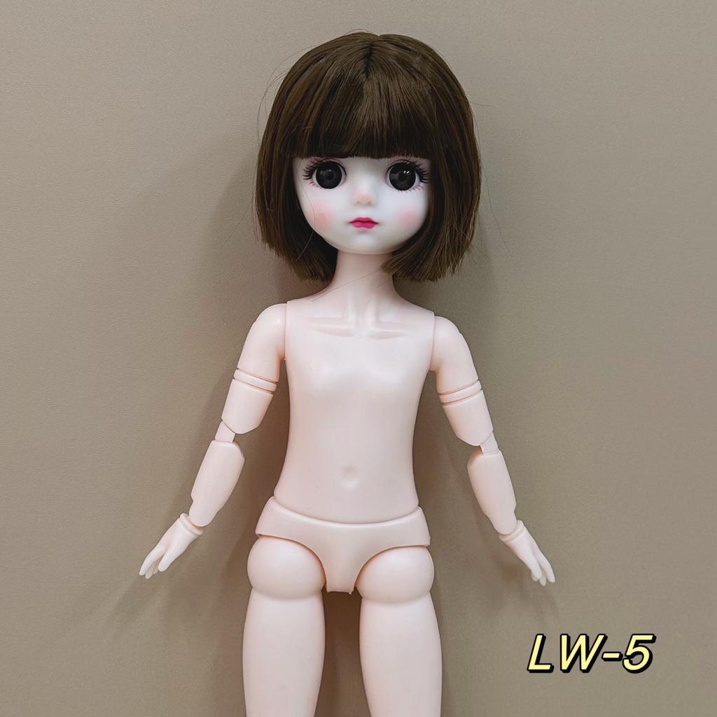 6 Minutes 30cm BJD Body Naked Doll 3D Real Eye General Muscle 20 Joint Cute Doll Change Girl Toy