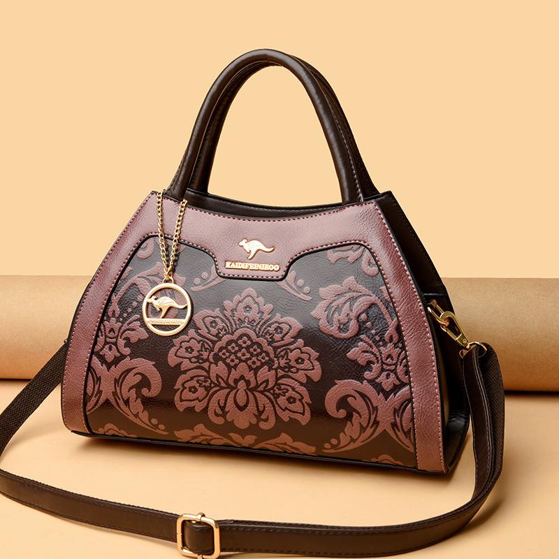 Crossbody Bag Shoulder Bag Women's Chinese Style Middle-aged Women's Handbag
