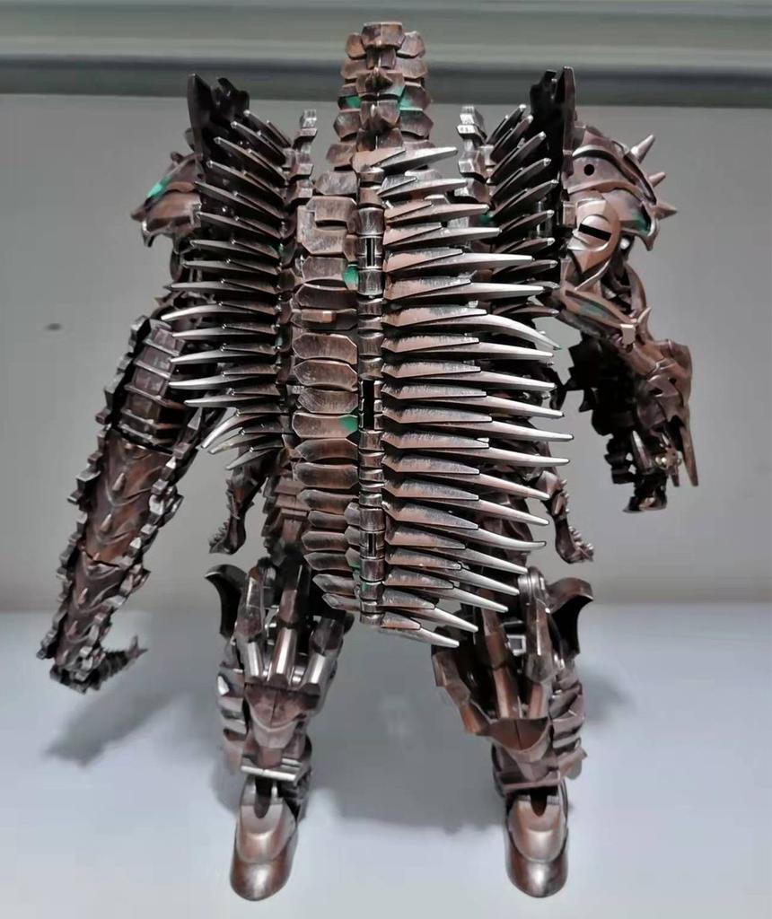 Transformationsspielzeug Scorn Grimlock AOYI BMB LS11 LS-11 Actionfigur 37cm Dinobots Uraltes Ungeheuer Dinosaurier G1 Anime Modell Geschenk