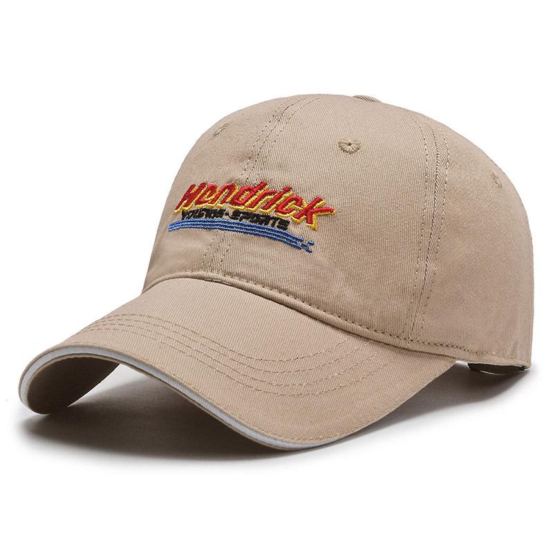 Retro Korean Letter-Embroidered Baseball Cap - Unisex Duckbill Hat for Autumn/Winter