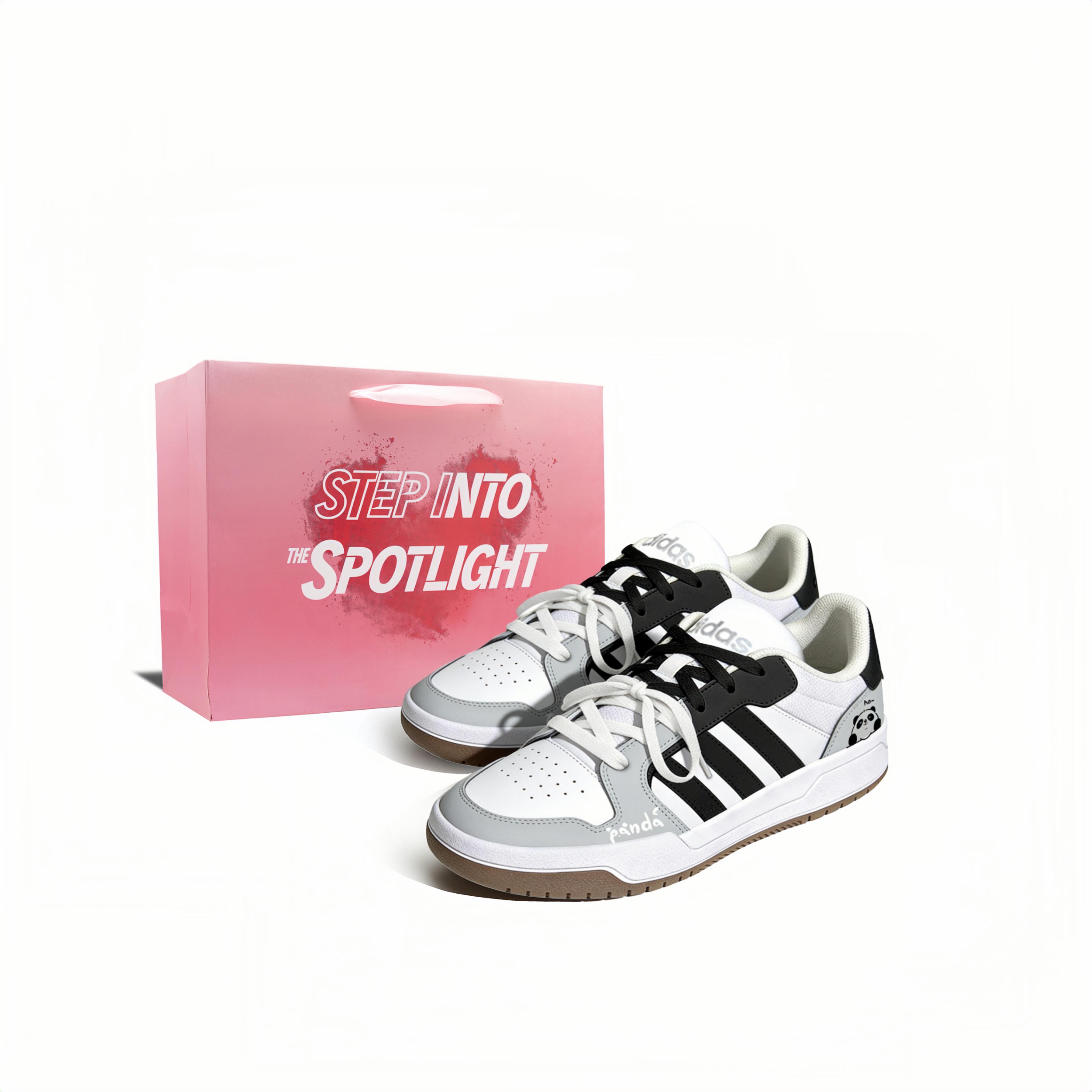 

Adidas ENTRAP Panda Alliance Synthetic Leather Coverage Slip Resistant Abrasion Resistant Low top Casual Skate Shoes JP9959(Team1478-) 40
