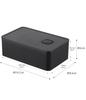 Yamazaki Tower Seal Valve Lunch X X Dishwasher and Microwave Product Number 4824 One-Push Box, Black, Approx. 14.7 9.2 5cm, Safe,