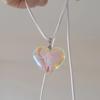 Unique Crystal Heart Necklace Fashion Sweet Cool Heart Clavicle Chain Lace Up