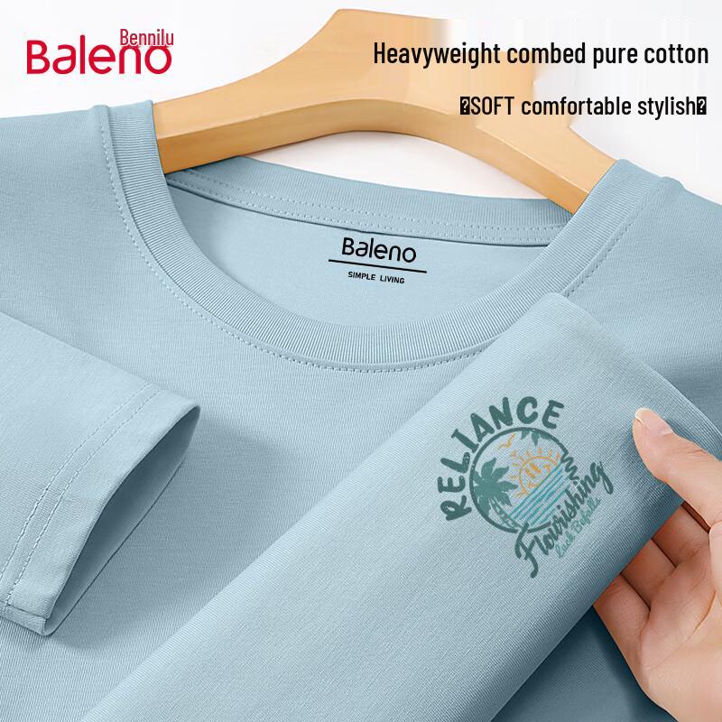 Baleno Men s Pure Cotton Long-Sleeve T-Shirt L