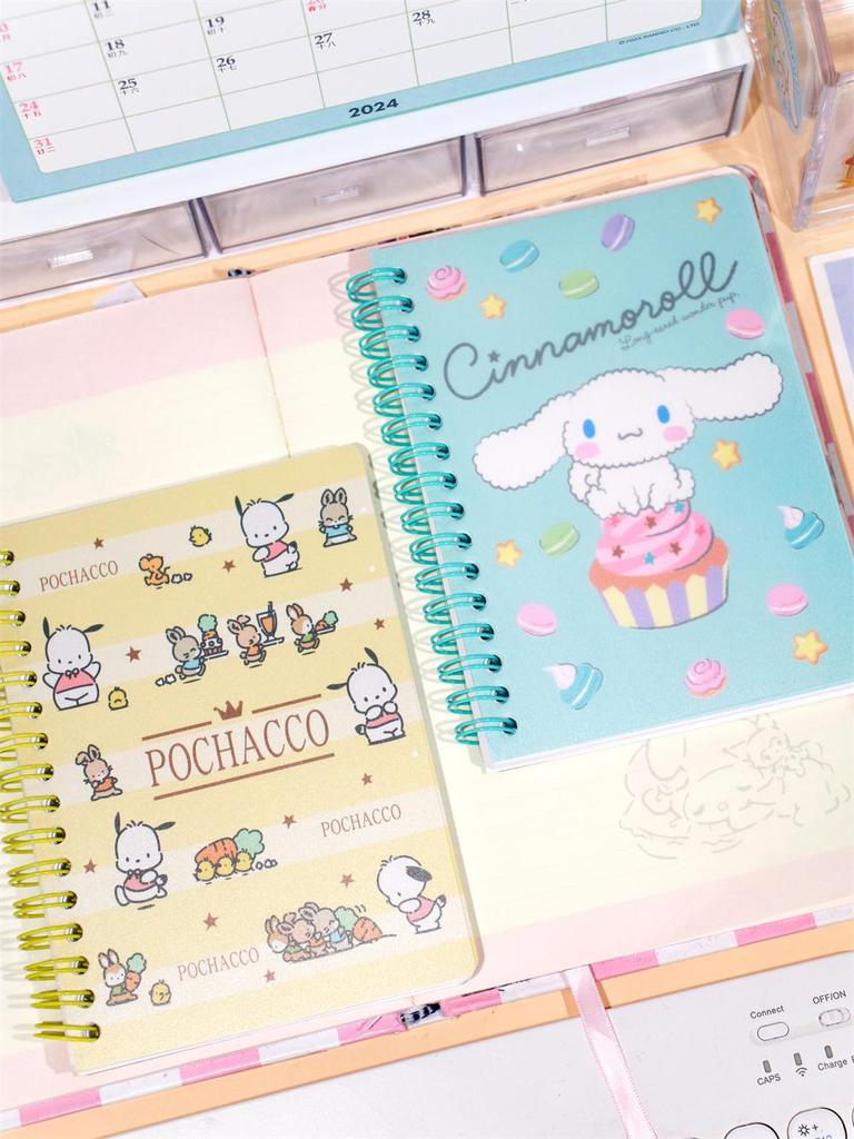 A6 Coil Notebook - Cute Diary with Color Pages for Elementary Students