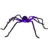Halloween Spider Decorations Light Up Giant Spider Glowing Black Spider For Indoor Outdoor Decorations Halloween Party Yard