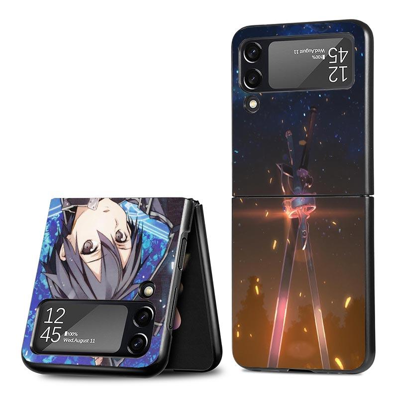 Sword Art Online Anime Z Flip 7 Phnoe Case For Samsung Z Flip 6 5 4 3 5G Galaxy ZFlip7 ZFlip4 ZFlip5 ZFlip6 ZFlip3 Phone Cover 4