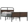 VidaXL Bed Frames Without Mattress 140x190 Cm Brown Oak 4100500