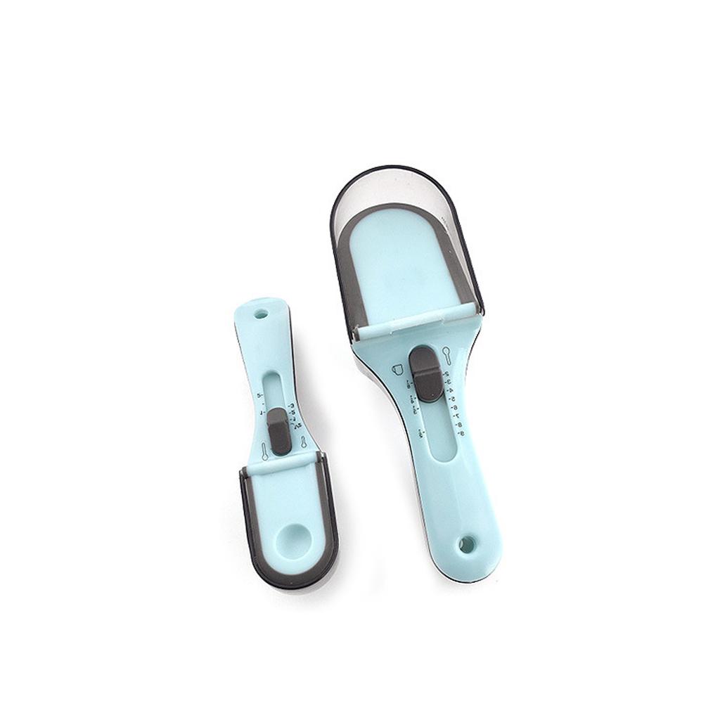 Food Grade Plastic Adjustable Measuring Spoons Set for Accurate Measurements Easy To Use Kitchen Cooking Gadgets