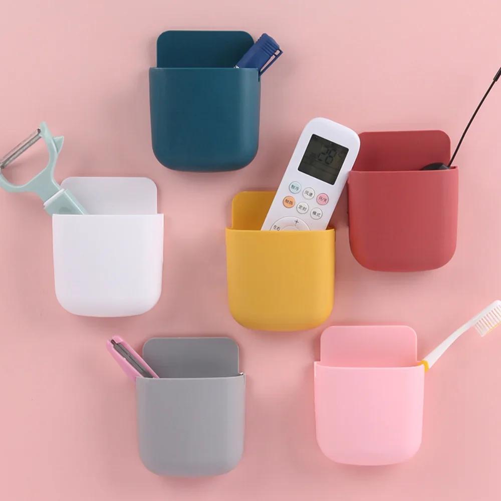 Stationery Organizer Desk Wall Mounted Storage Box Cute Pen Holder Bedroom Washroom Organizer Box School Stationery Supplies