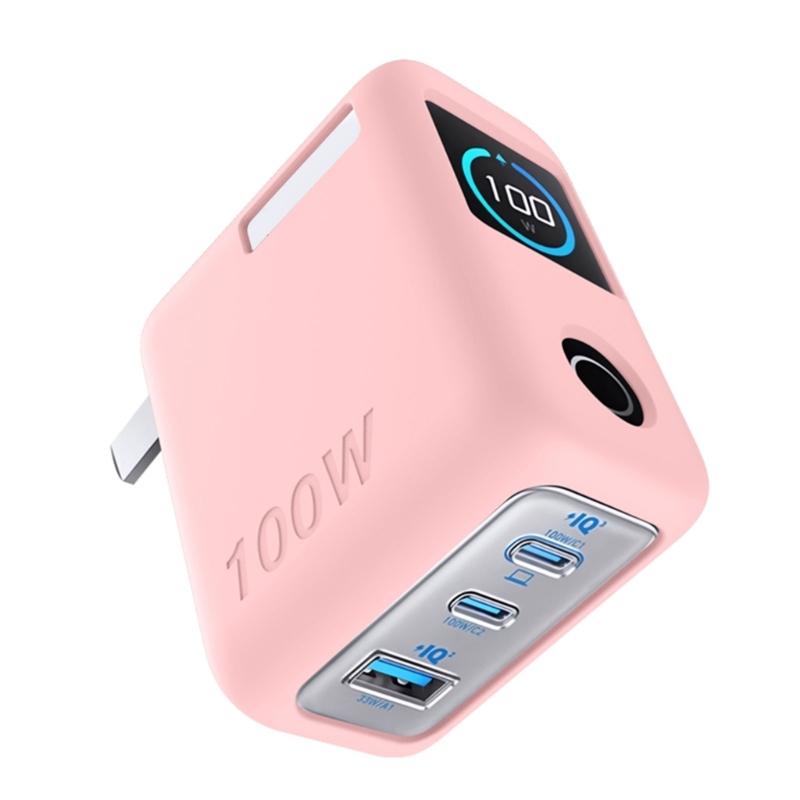 AntiScratch Protectors Case For 100W Power Adapters Transparents Screen Guard Flexible Silicone Material Quick Access Port