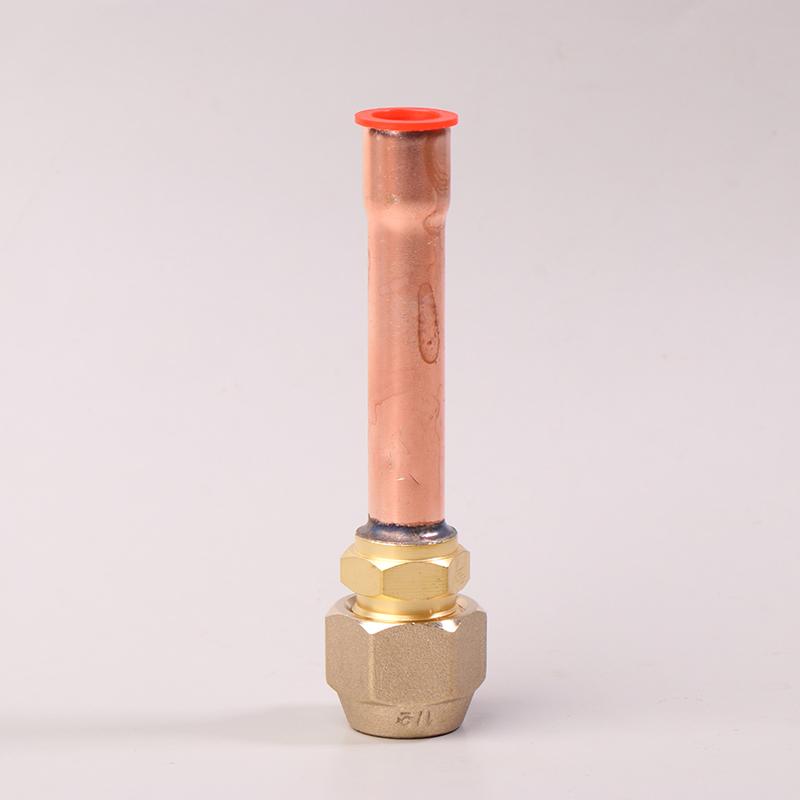 1 stk Klimaanlegg Kobberrør Med Smidd Messing Sae 1/4 3/8 5/8 1/2 3/4 Gjenget Koblingsfittingsadapter -20 Til 120℃