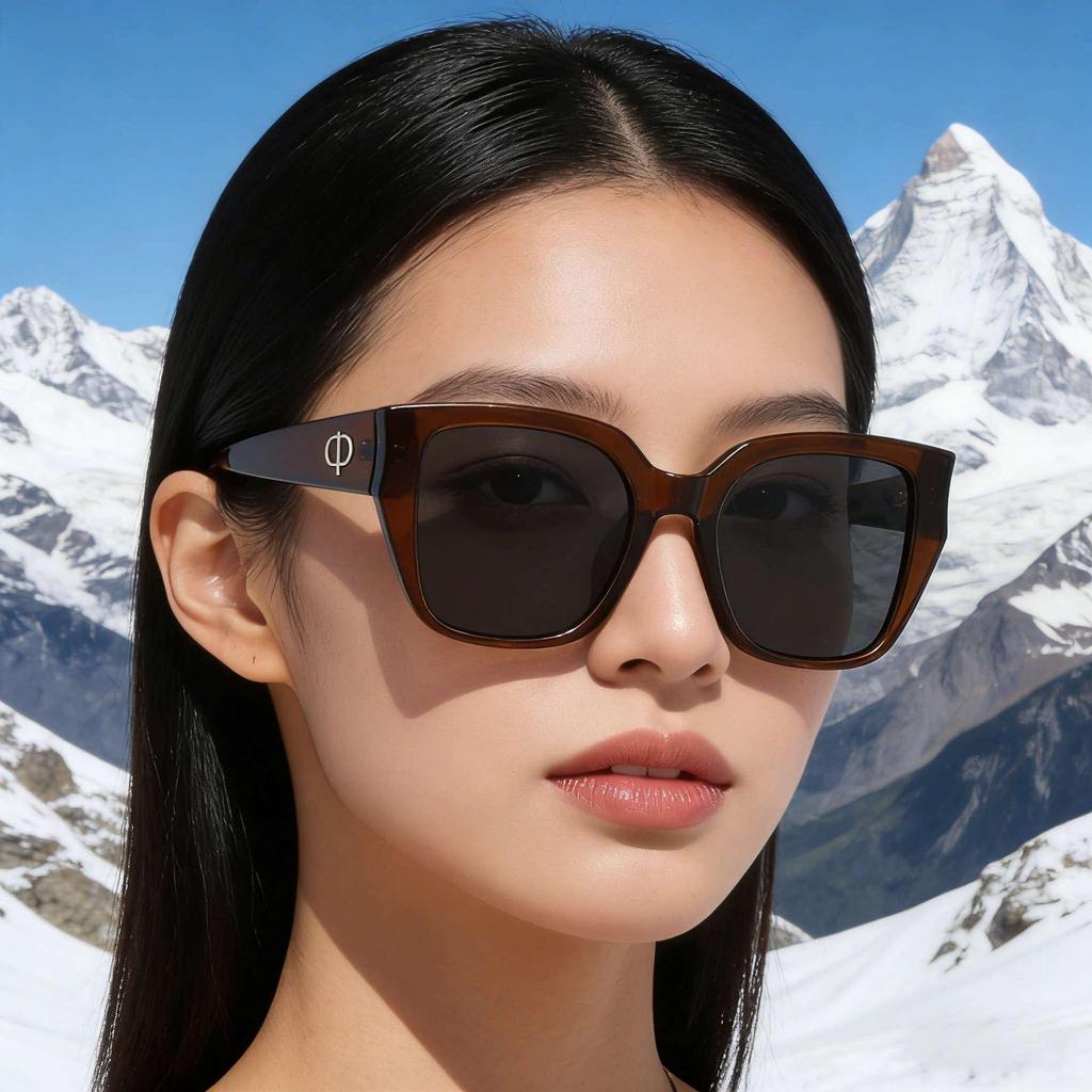 KAJILA 2026 European Fashion Square Frame Polarized Sunglasses for Women - Trendy & Versatile Sun Protection