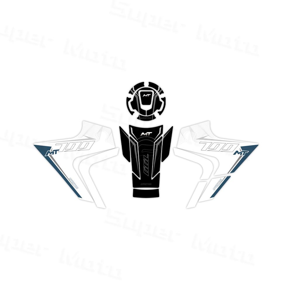 For 700mt 700MT MT 700 2023 2024 2025 Motorcycle Frosted Fuel Tank Side Pad Gas Cap Stickers Protection Decals Waterproof