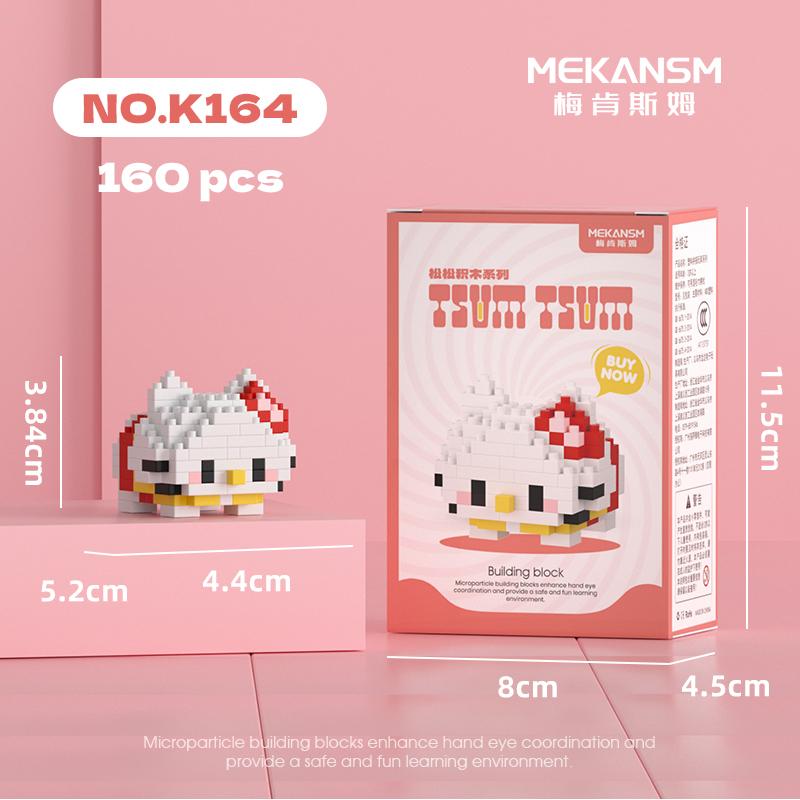 Disney Sanrio Mini Building Blocks Anime Figure Diamond Bricks Mickey Minnie Donald Duck Hello Kitty DIY Toys Festival Gifts