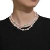 Dopamine Colorful Stone Necklace Colored Beaded Flowers Sweet Cool Wind Clavicle Chain Candy Love Jewelry