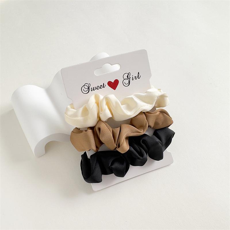 2025 Chic Satin Solid Color Hair Ring - Elegant, Versatile French Style Headband for Women