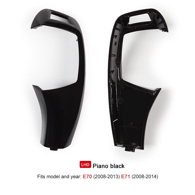 Auto Gangschalthebel Schaltknauf Abdeckung Zierleiste ABS Schaltknauf Panel Für BMW 5er X5 X6 E60 E70 E71 2008-2013 LHD Innenraumzubehör