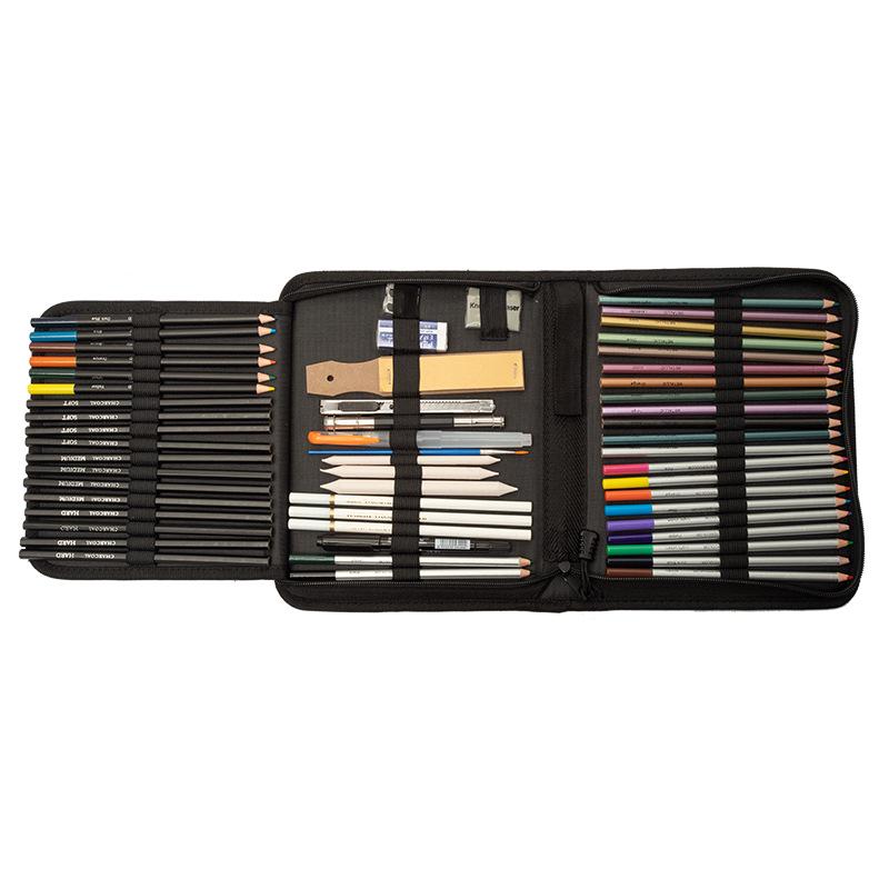 Professional Fine Arts Sketch & Colored Pencils Set - Creative Toolkit for Drawing & Painting