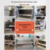 Floor-Standing Multifunctional Kitchen Rack for Microwave and Dishes Storage