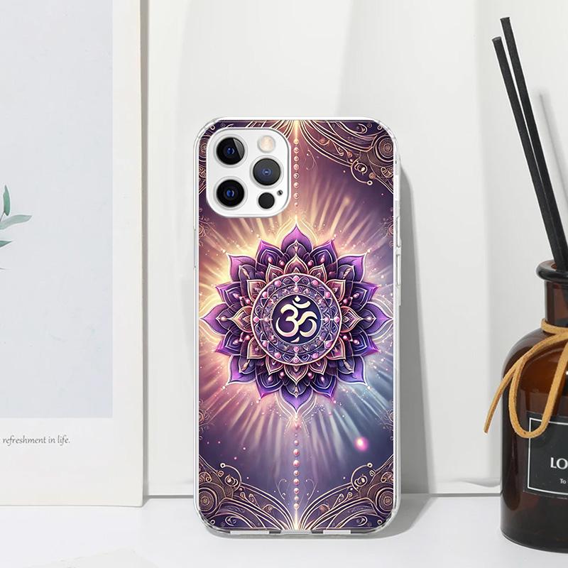 Mandala Chakra Insist Yoga Phone Case For Iphone 17 Air 16 15 Plus 16E 14 Pro Max 13 Mini 12 11 7 8 SE Fundas Soft Back Cover 17