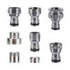 1/2" 3/4" Male/Female Thread Adapter Water Tap Washing Machine Nipple Quick Connector Garden Yard Faucet Converter Accessories