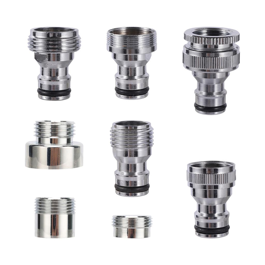 1/2" 3/4" Male/Female Thread Adapter Water Tap Washing Machine Nipple Quick Connector Garden Yard Faucet Converter Accessories