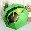 1pc Avocado Character Auto Open/close, All-Season Portable Folding Umbrella for Women & Men, Travel, Everyday, Formal Events - Compact Luxury Parasol,