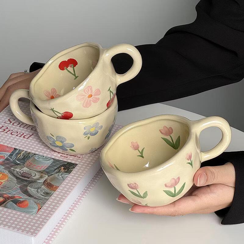 Floral Ceramic Coffee Mug