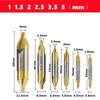 60 ° HSS TiN and nitrided coating center drill A1-A6mm set for metal processing chamfer positioning CNC lathe drill bits