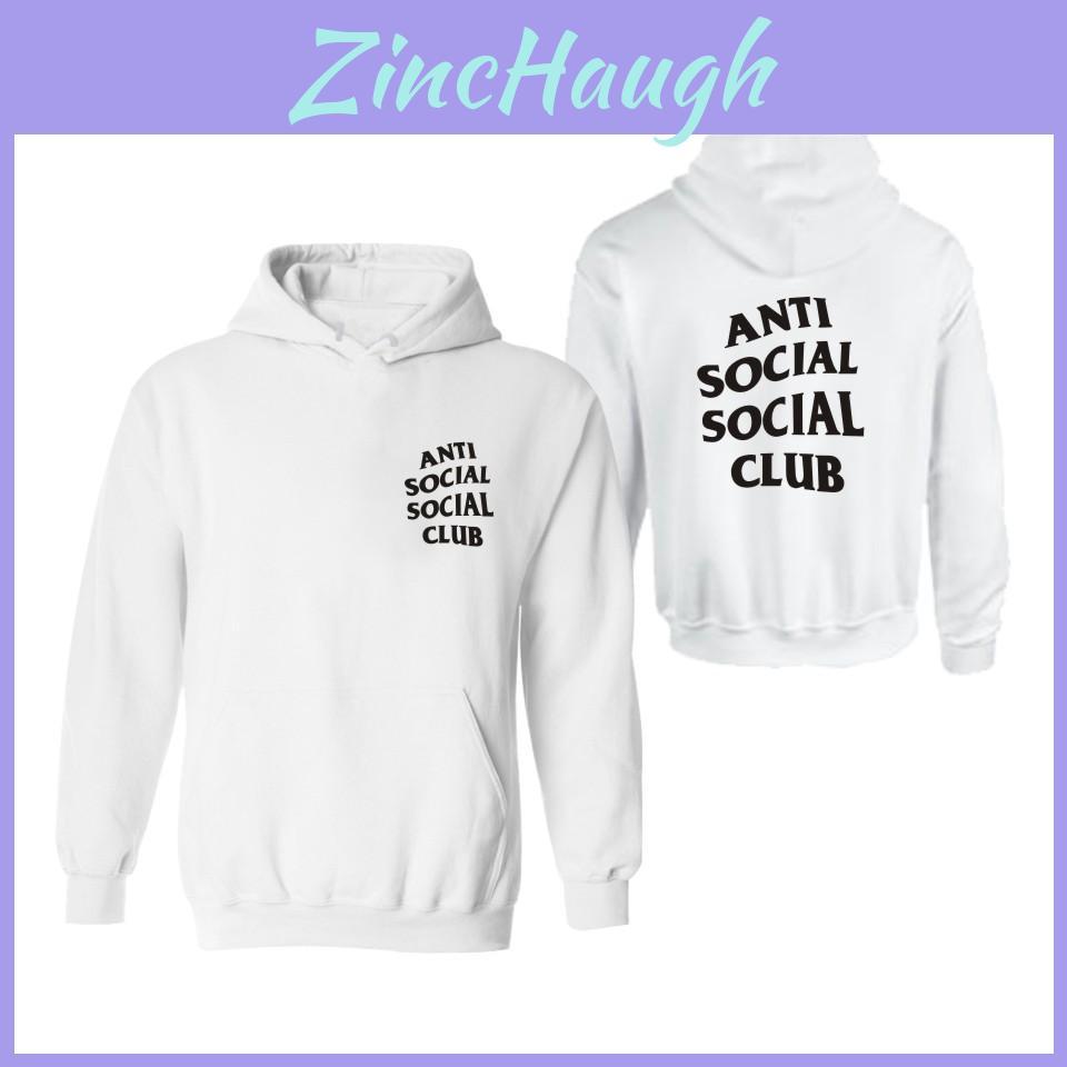 Bluza z kapturem Unisex Anti Social Social Club z wytrzymałym designem z długim rękawem i tkaniną premium z mieszanki bawełny