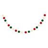 Christmas Ornament 20 Ball Cute Pastel Pompom Strings Colorful Pom Pom Garland for Holiday Parties Home Decoration