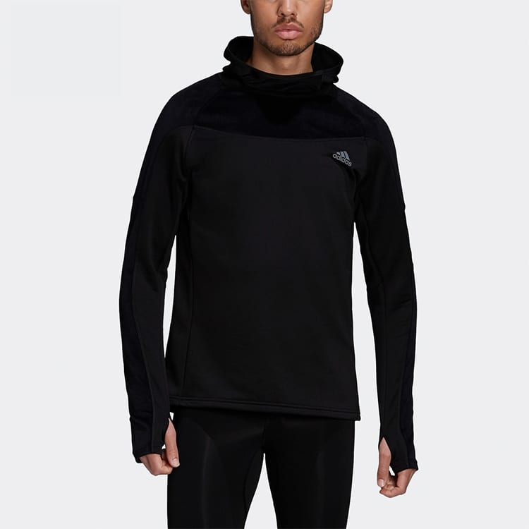 Adidas Sweatshirts Men's Black Hooded Moderate Regular FS9802