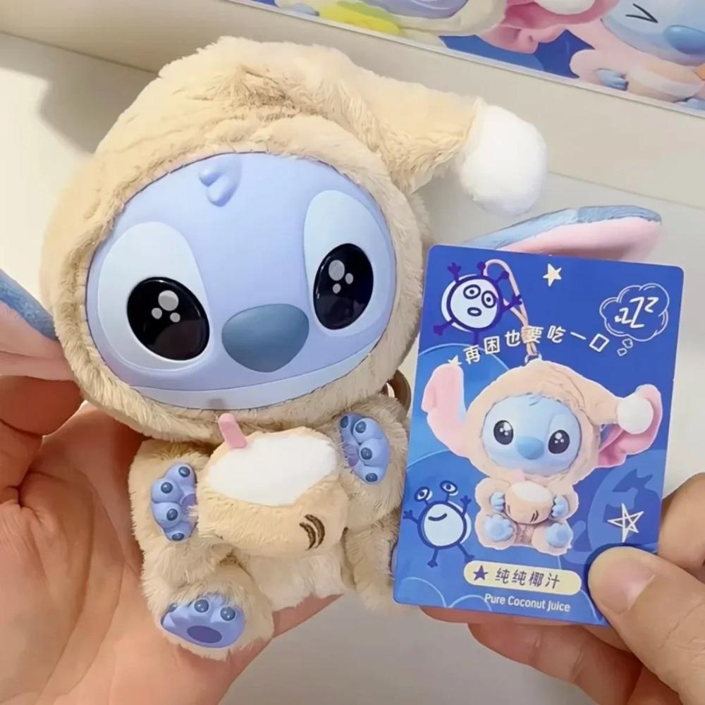 Vysoce kvalitní Stitch Jez něco před spaním Série Slepý box Plyšová vinylová hračka Roztomilá panenka Mystery box Taška Přívěsek Vánoční dárek
