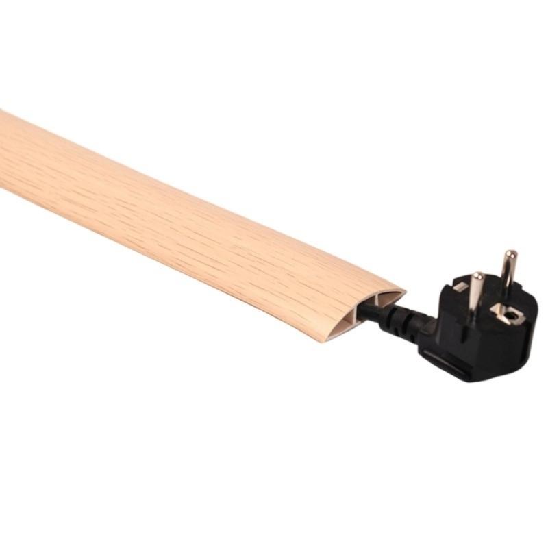 Floor Wire Cover Flexible Cut To Length Cord Concealer For Home Office Flame Retardant PVC Cable Management Channel