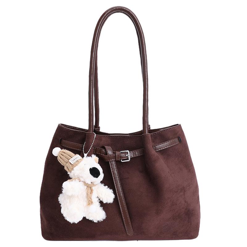 New retro tote bag New large-capacity handbag Women's commuter simple shoulder bag