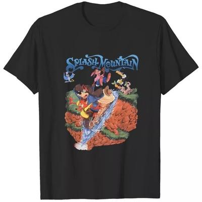 Splash Mountain Gift For Fan Black Cotton Rabbit T Shirt Full Size S-5XL Unisex T-Shirt
