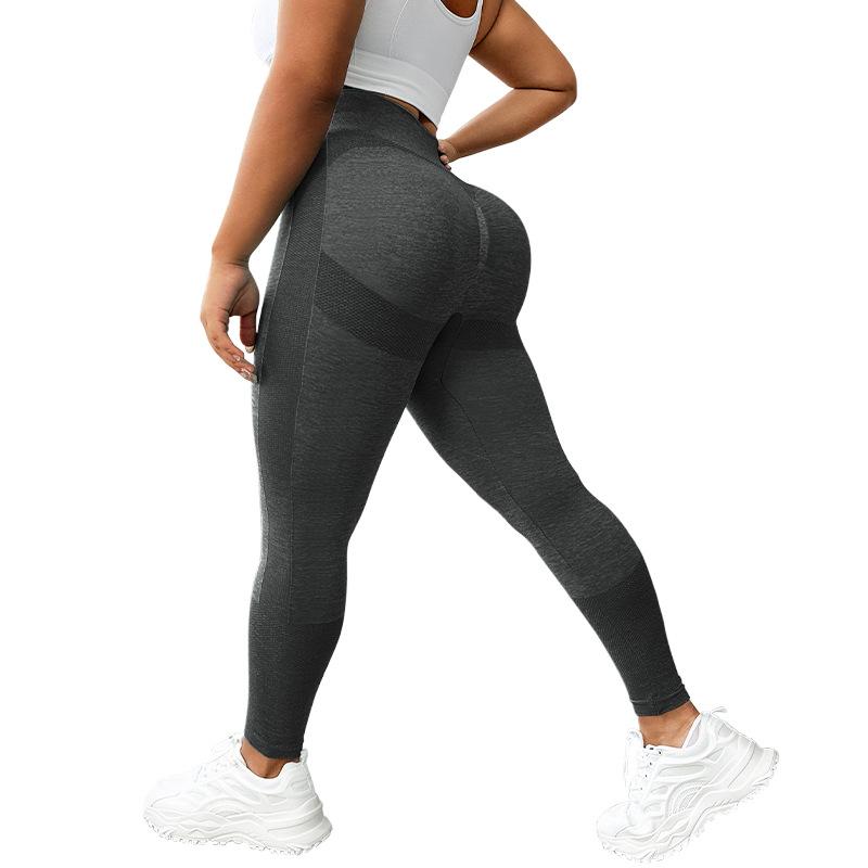 

Large Seamless Tight Peach Hip Lifting And Abdominal Compression Yoga Pants For Women, Sports Running Training, Fitness Pants For Women 3XL темно-сірий