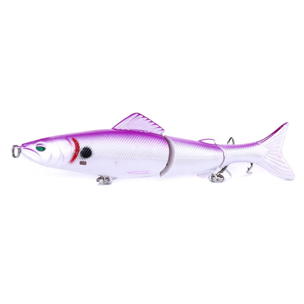 Multi-section Simulated Fish Lure Bait13CM 17G 4No. Hook with Rattle Beads Hard Bait Fake Bait Fishing Gear Fish Bait Long Casti